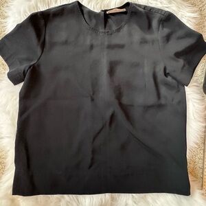 Everlane Size 2 Black The Japanese Top in Go Weave